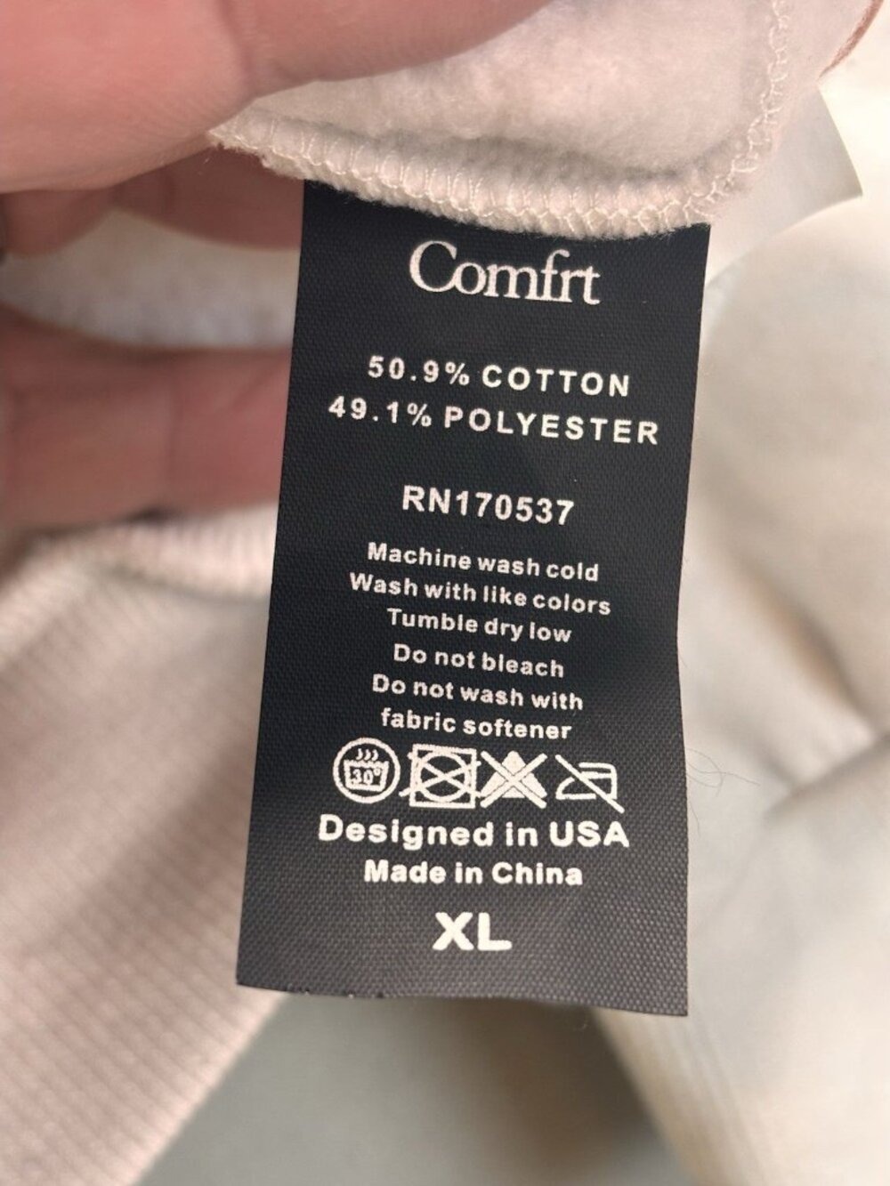 Comfrt Hoodie Sweatpants Set XL White Leopard Print Oversized Loungewear - Picture 13 of 16